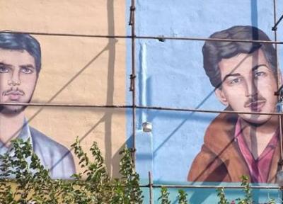 ترسیم تمثال شهدا در بزرگراه های تهران